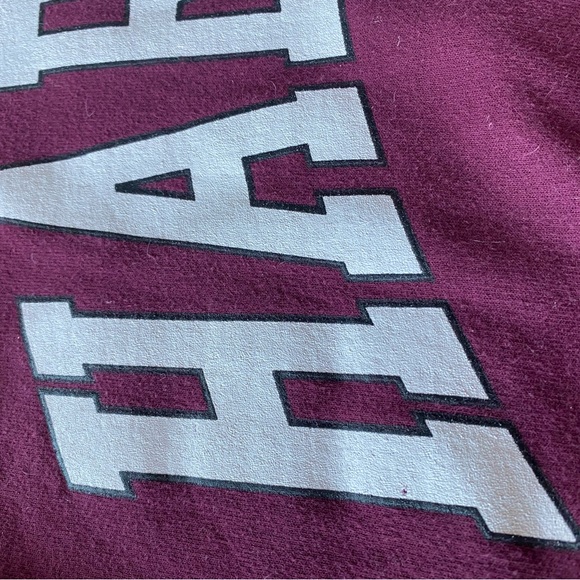 Harvard Maroon Burgandy Hoodie, size Medium - Picture 6 of 7